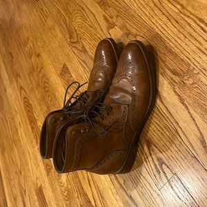 Johnson & Murphy wingtip boots size 10
